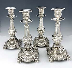 Gorham sterling set of four candlesticks